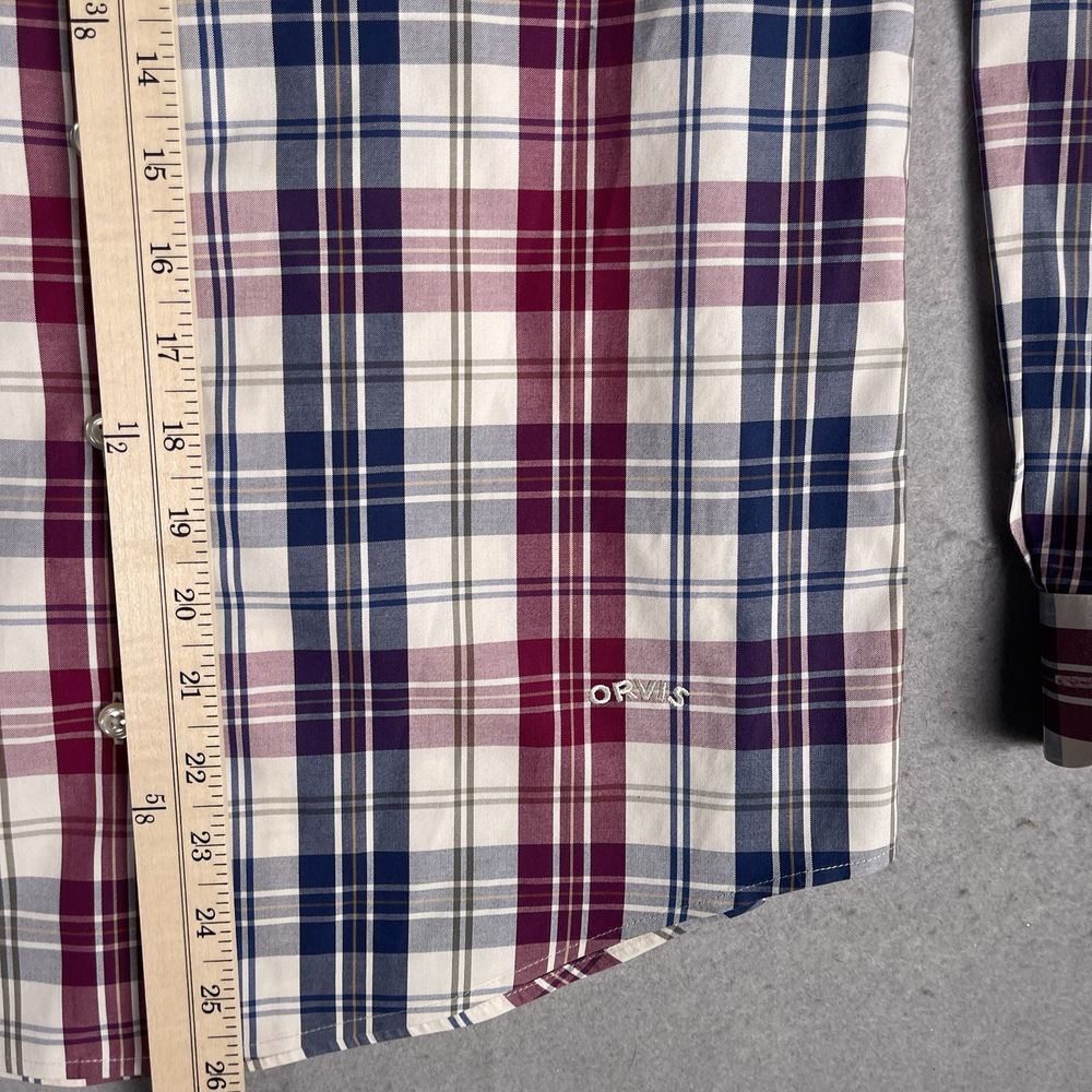 Orvis‎ Wrinkle Free Button Front Oxford Dress Shirt Woman Sz 6 Long Sleeve - Picture 7 of 9